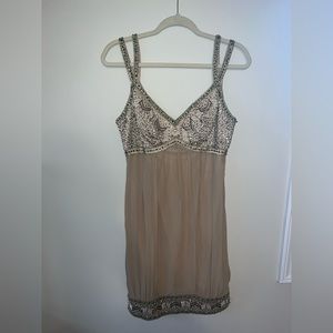 SueWong Nocturne Beaded Silk Cocktail Dress